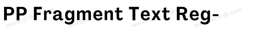 PP Fragment Text Reg字体转换